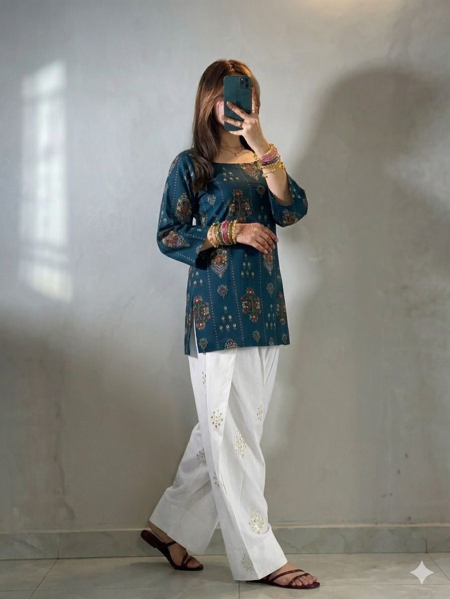 KIRAN 2PC EMBROIDERED DRESS (FARSHI SHALWAR)