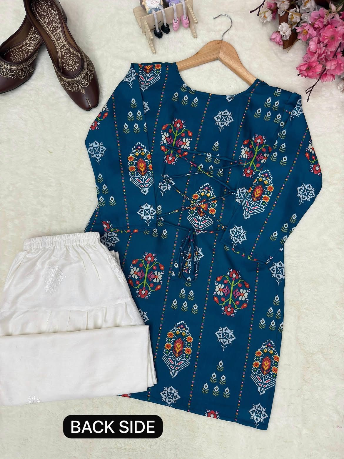 KIRAN 2PC EMBROIDERED DRESS (FARSHI SHALWAR)