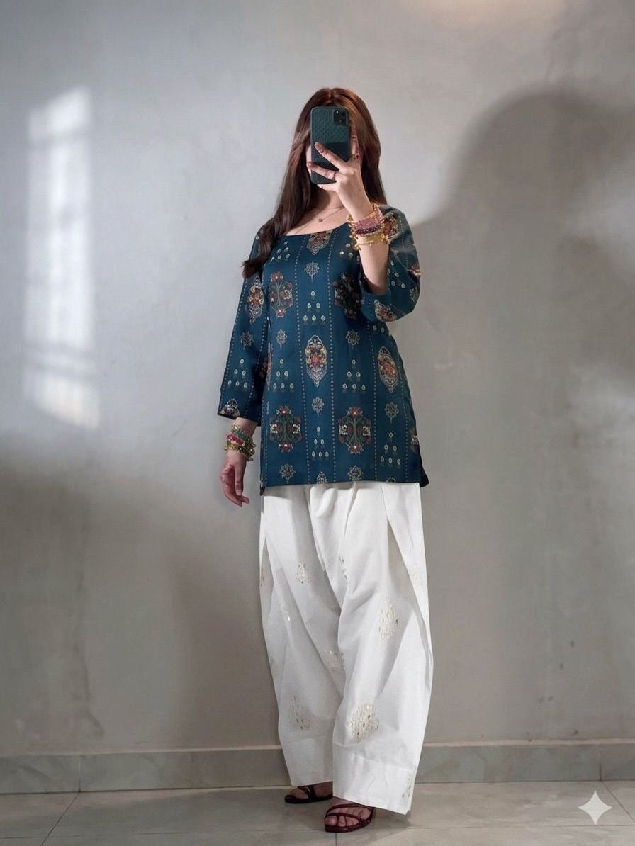 KIRAN 2PC EMBROIDERED DRESS (FARSHI SHALWAR)