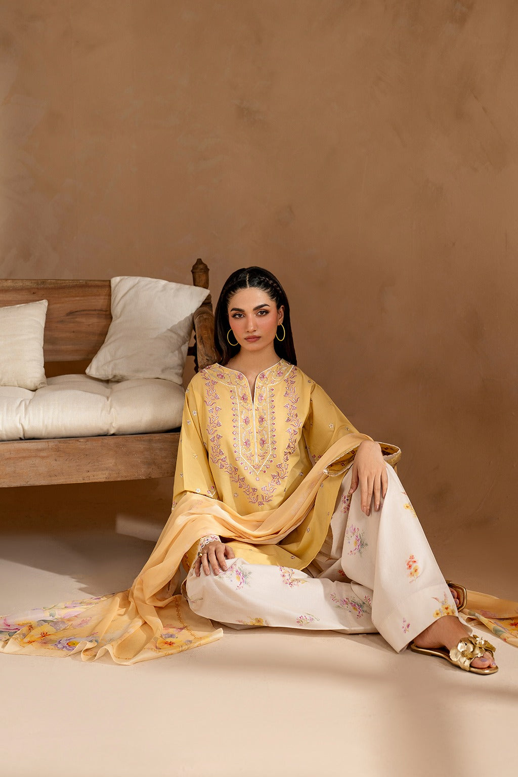 Gulabo Embroidered 3pcs