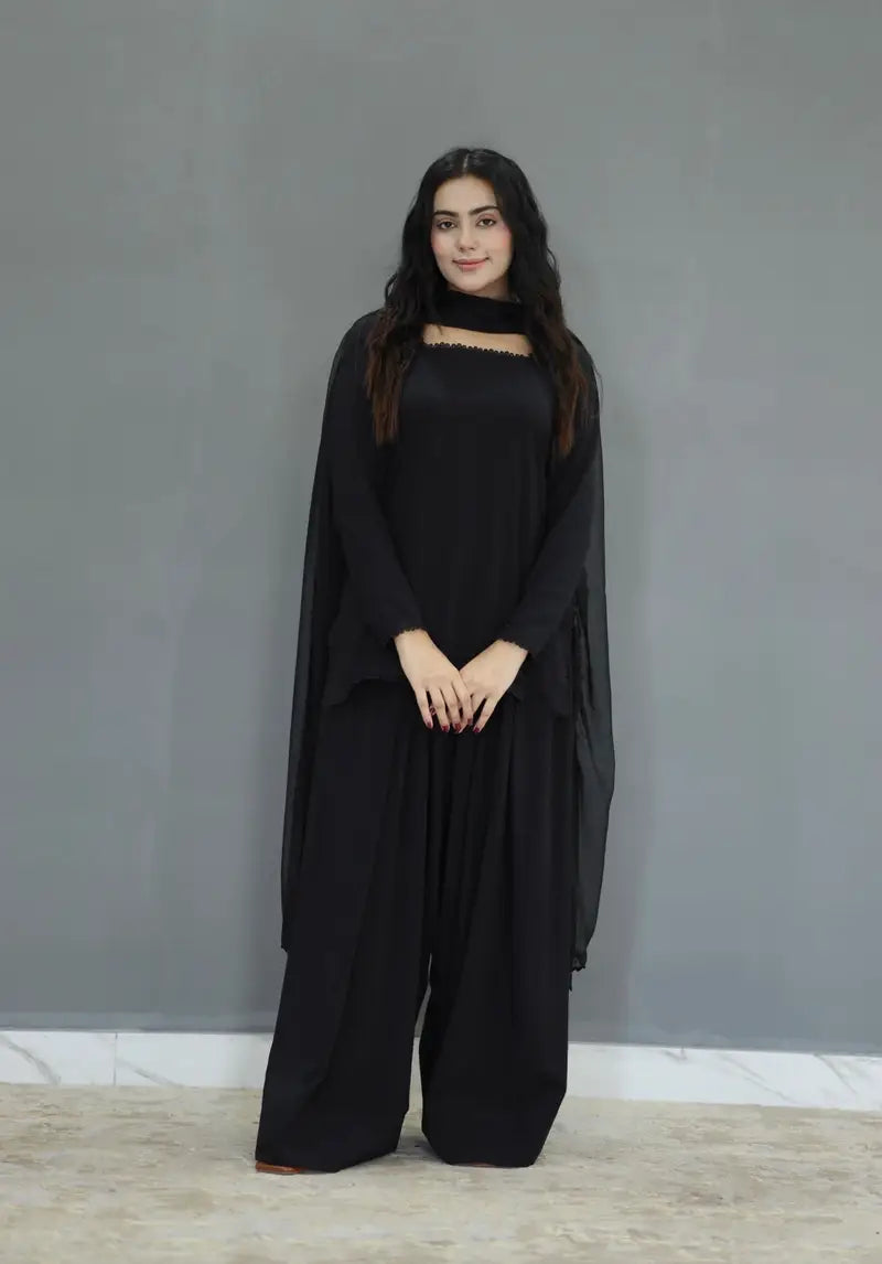 Kaif 3pc Dress (Farshi Shalwar)