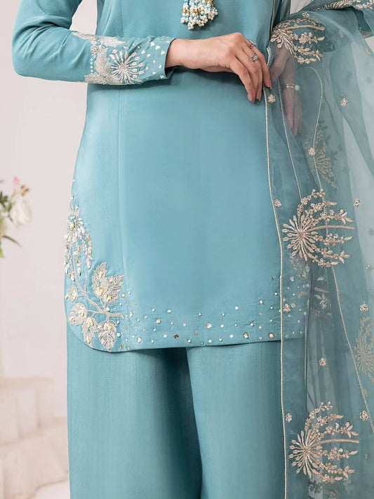 Aqua Bloom 3pc Dress