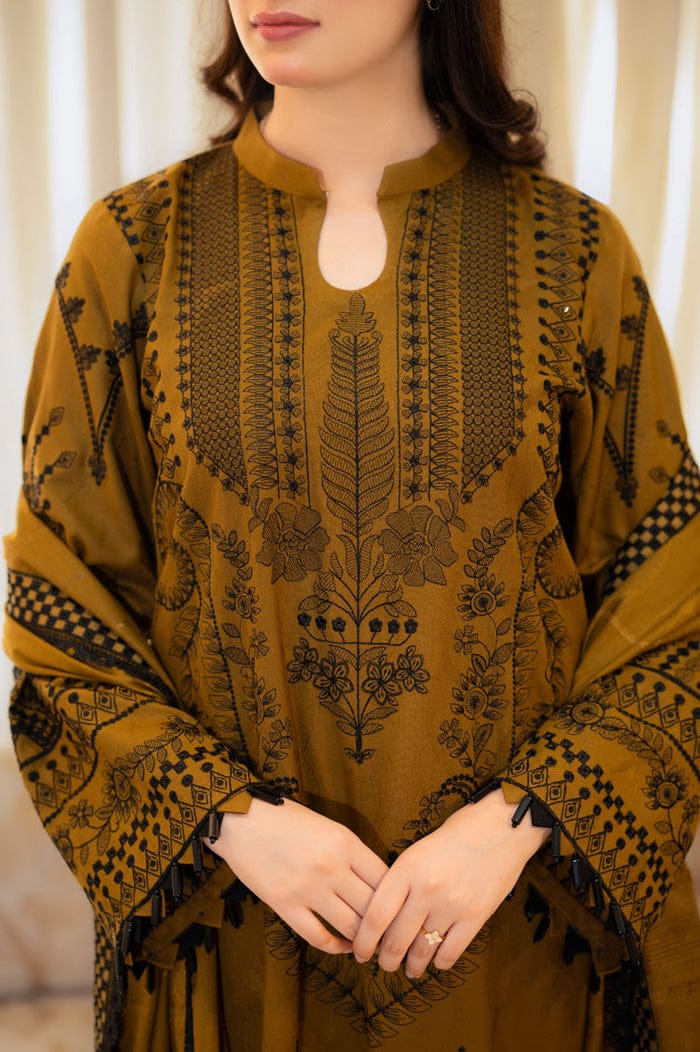 Ghazal Embroidered 3pc Dress