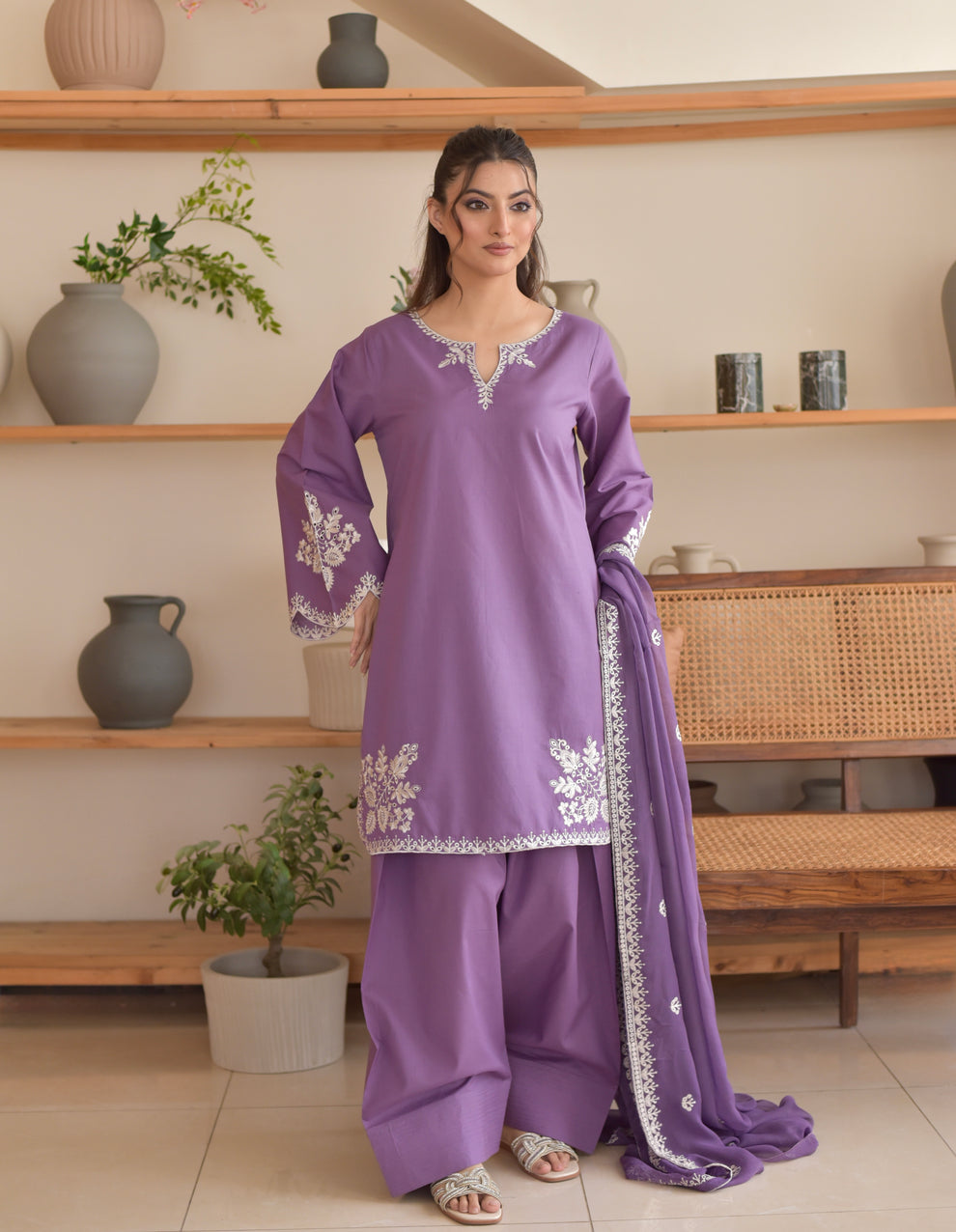 Ayera 3pc Dress(Farshi Shalwar)