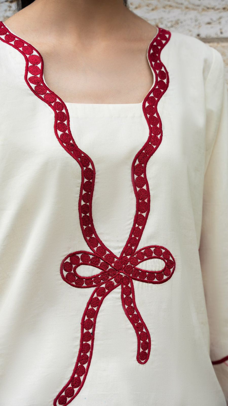 Angel Embroidered 3pc